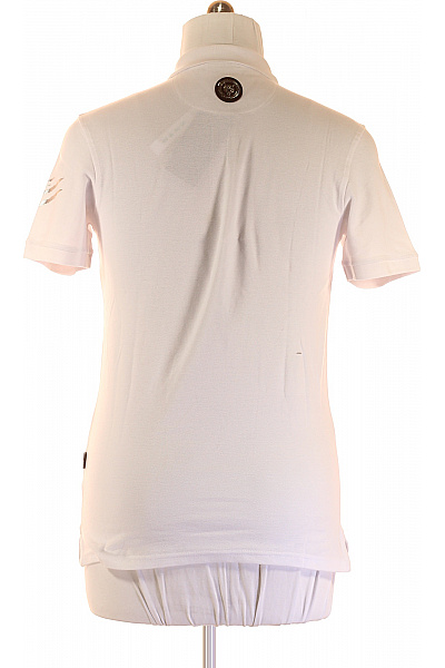 Pánské Tričko s Límečkem Bílé PLEIN SPORT Outlet Vel. S