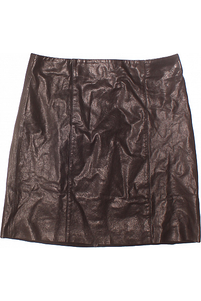  Sukně áčková Kožená Černá WITHBLACK Vel. 38