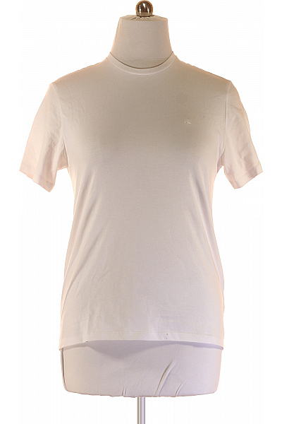 Calvin Klein Jednoduché Pánské Tričko Bílé Vel. M