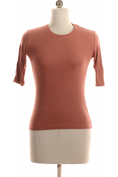 STRADIVARIUS Jednoduché Dámské Tričko Růžové Vel. S | STRADIVARIUS | obrázek 2