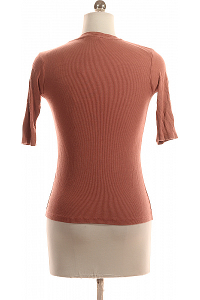 STRADIVARIUS Jednoduché Dámské Tričko Růžové Vel. S | STRADIVARIUS | obrázek 3