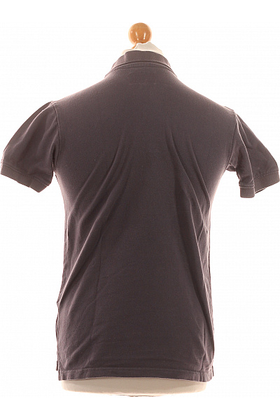 Crone Pánské Tričko s Límečkem Modré Second hand Vel. M | crone | obrázek 2