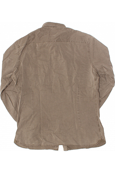 Pánská Košile Jednobarevná Zelená HACKETT Second hand Vel. L