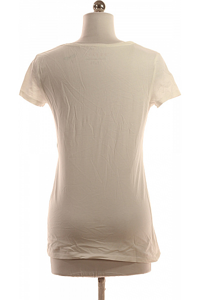 Esprit Dámské Tričko s Potiskem Bílé Vel. S