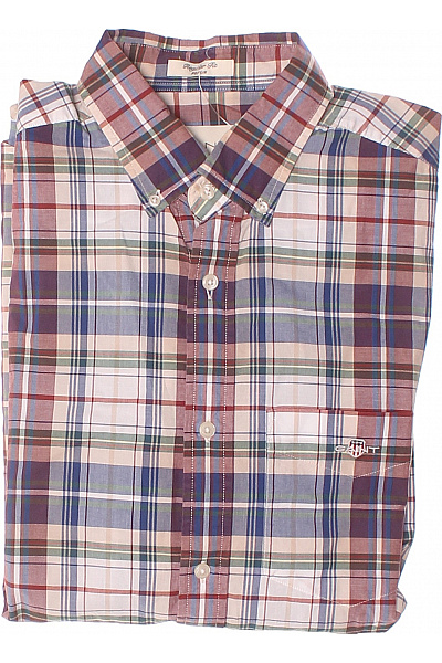 Vzorovaná Pánská Košile Barevná GANT Second Hand Vel. L