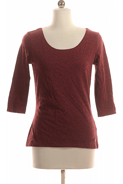 Esprit Dámské Tričko s Potiskem Vínová Second hand Vel. S