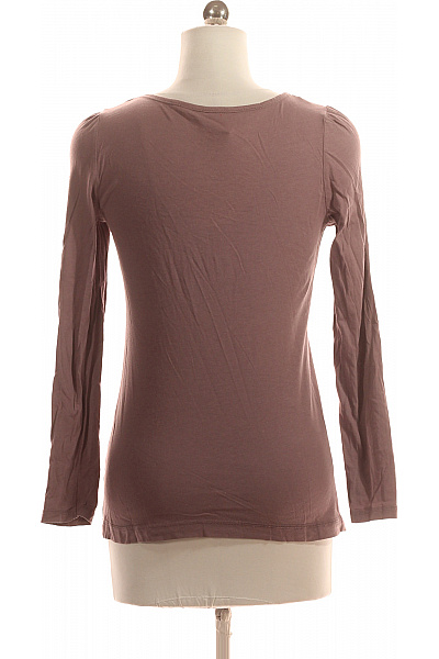 Dámské Tričko s Potiskem Hnědé Esprit Vel. S