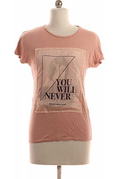 Dámské Tričko Růžové ONLY Second hand Vel. S