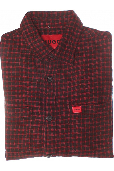 Hugo Boss Vzorovaná Pánská Košile Černá Vel. L