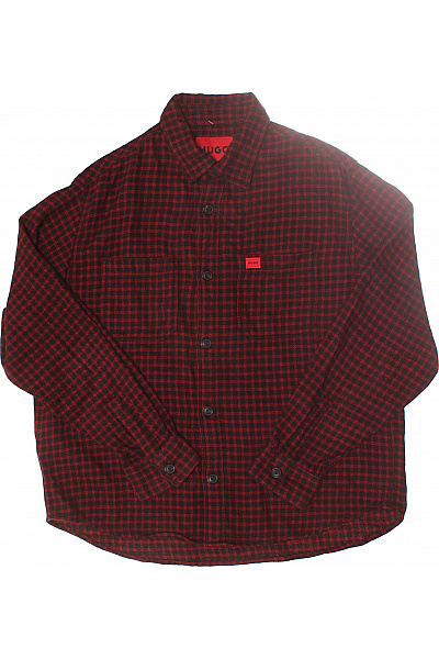 Hugo Boss Vzorovaná Pánská Košile Černá Vel. L