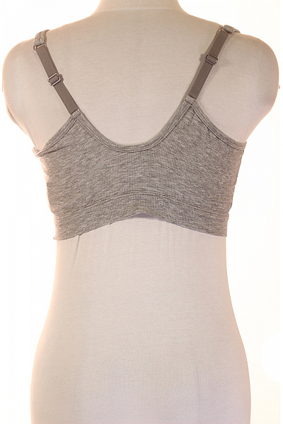 ADIDAS šedá žebrovaná sportovní podprsenka modalová Velikost XL | ADIDAS | obrázek 3