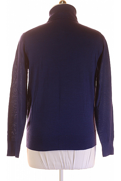 Pánský Svetr Vlněný Modrý Richmond Vel. XL