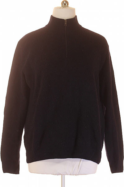 MAERZ Pánský Svetr Vlněný Modrý Vel. 56