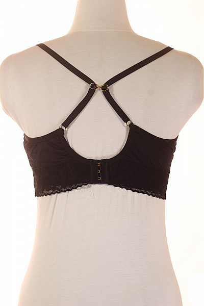 Dámská černá krajková braletová podprsenka bez zapínání | Unimoda | obrázek 3