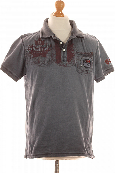 Pánské Tričko Šedé Vel. M | canadian-peak | obrázek 2