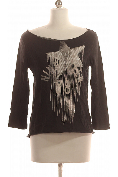 Dámské Tričko s Potiskem Černé Esprit