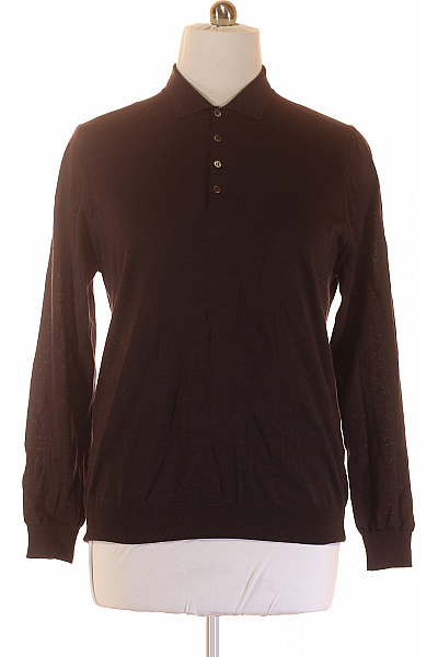 Eduard Dressler Pánský Pulovr Lněný Hnědý Vel. XXL