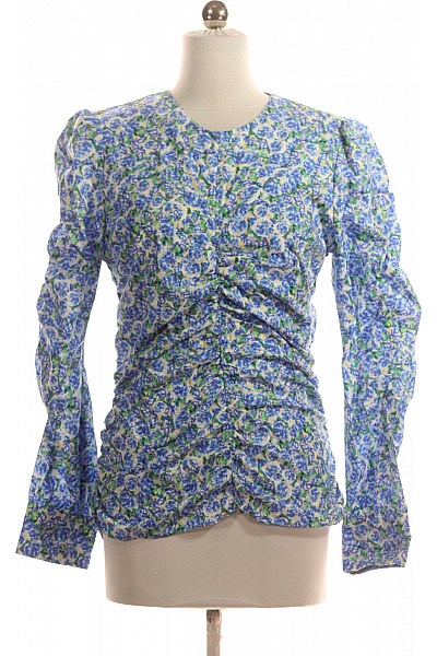 Vzorovaná  Halenka Modrá ZARA Vel. M