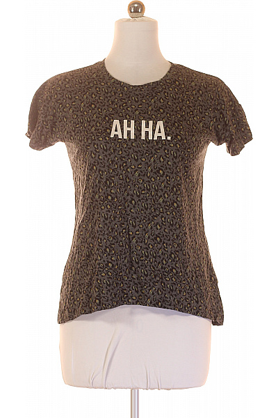 ZARA Dámské Tričko Šedé Vel. M