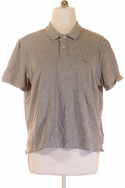 Pánské Tričko s Límečkem Šedé GANT