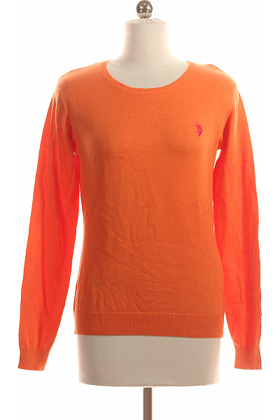 U.S.POLO ASSN. Dámský Svetr Oranžový Vel. S