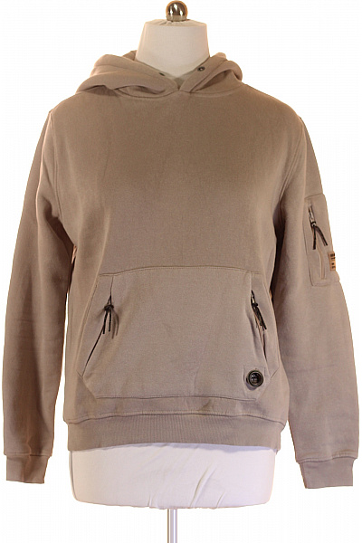 Pánská Mikina Bez Zapínání Šedá Vel. L