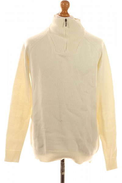 BRAVE SOUL Pánský Svetr Bílý Vel. M