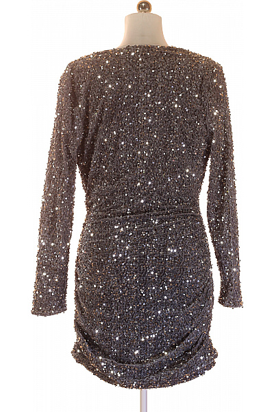 Maje Šaty Stříbrné Second hand Vel. 42 | Maje | obrázek 3