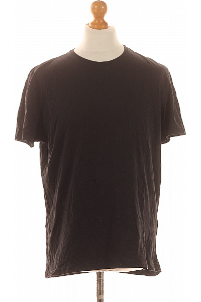 TOM TAILOR Jednoduché Pánské Tričko Černé Vel. L