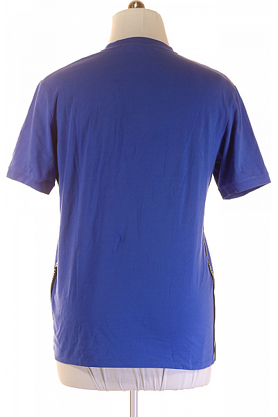 Karl Lagerfeld Pánské Tričko s Potiskem Modré Second hand Vel. XL