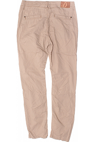 Dámské Kalhoty Rovné Béžové Vel. 28