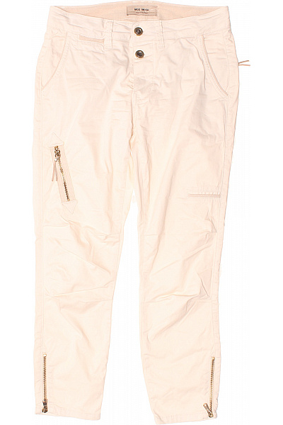 Dámské Kalhoty Rovné Béžové Mos Mosh Second Hand Vel. 25