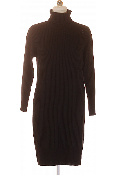 Pletené šaty Vlněné Černé Vel. S