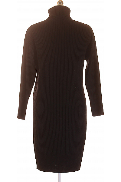 Pletené šaty Vlněné Černé Vel. S