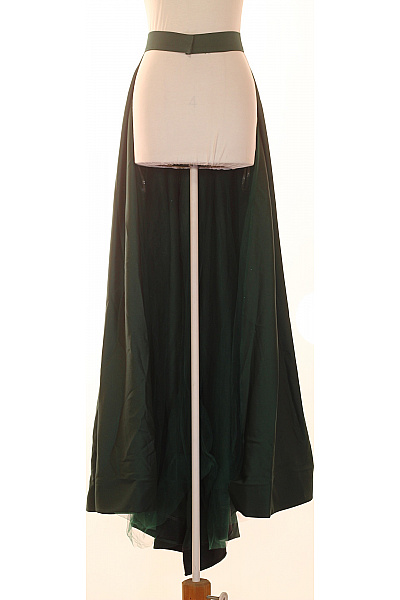 nicole  Dámská tmavě zelená plisovaná maxi sukně elegantní společenská polyesterová Velikost 38 | nicole  | obrázek 3
