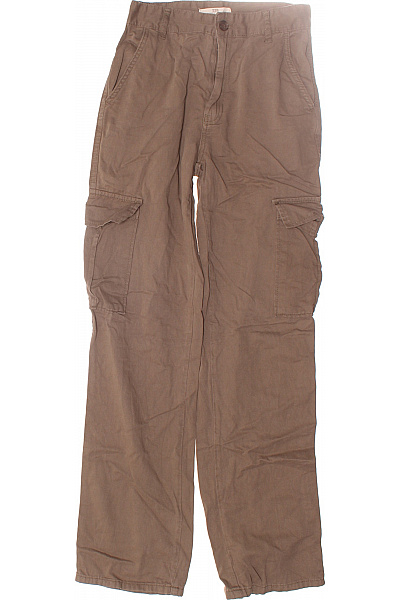 Dámské Kalhoty Kapsáče Zelené STRADIVARIUS Second hand Vel. 34