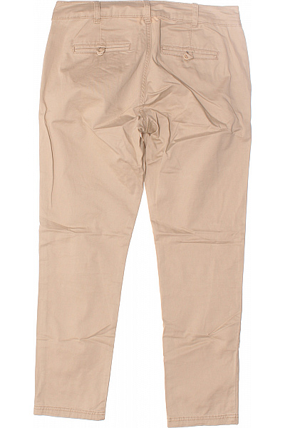 BENETTON Dámské Kalhoty Rovné Béžové Second hand Vel. 42
