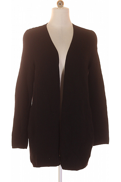 s.OLIVER Dámský viskózový žebrovaný kardigan černý volný delší elegantní podzimní Vel. 40 | s.OLIVER | obrázek 2