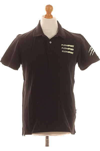 PLEIN SPORT Pánské Tričko s Límečkem Černé Vel. L | PLEIN SPORT | obrázek 2