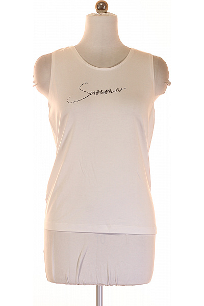 Jednoduché Dámské Tričko Bílé RABE Vel. 40