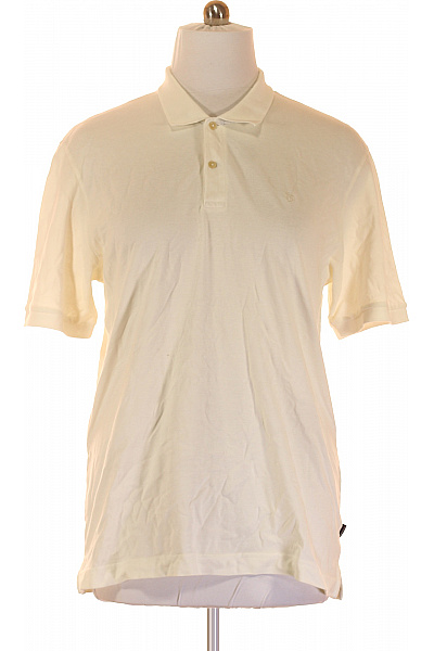 JACK & JONES Pánské Tričko s Límečkem Bílé Vel. XL