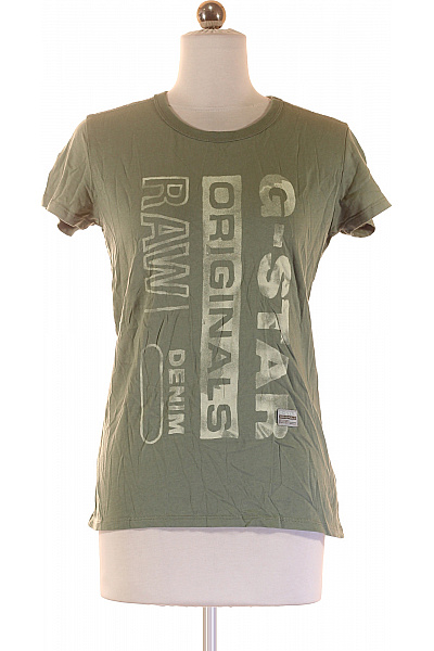 Dámské Tričko s Potiskem Zelené G-Star Second hand Vel. XS | G-Star | obrázek 2