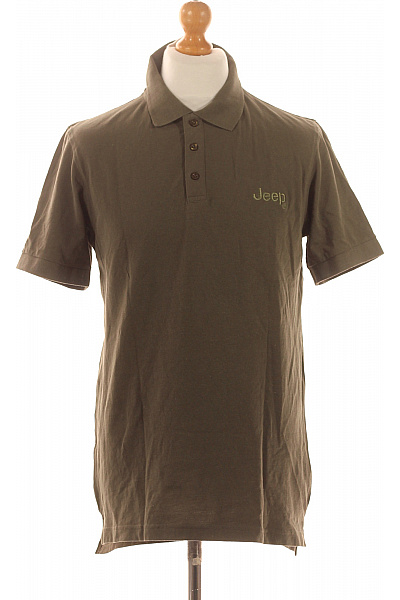 Jeep Pánské Tričko s Límečkem Zelené Vel. L | Jeep | obrázek 2