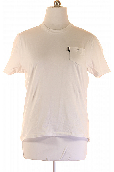 Jednoduché Pánské Tričko Bílé Vel. L