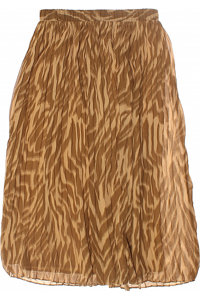 Plisováná  Sukně Khaká OBJECT Vel. 36