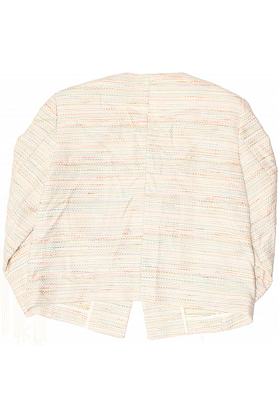 Christian Berg Bavlněný dámský blejzr krémový pruhované elegantní krátké s knoflíky Vel. 38 | Christian Berg | obrázek 3