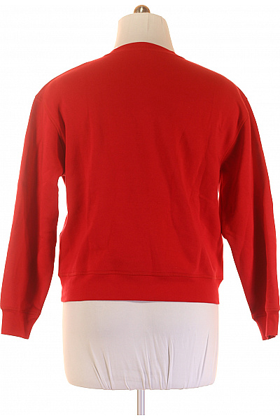 Dámská Mikina Bez Zapínání Červená TOMMY HILFIGER Vel. L