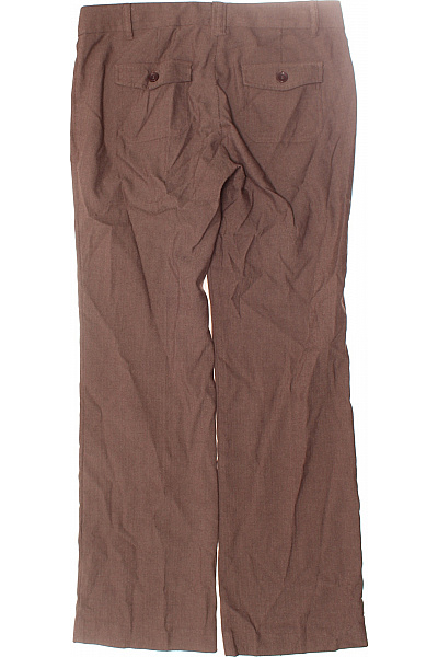 ZERO Dámské Kalhoty Rovné Hnědé Vel. 40