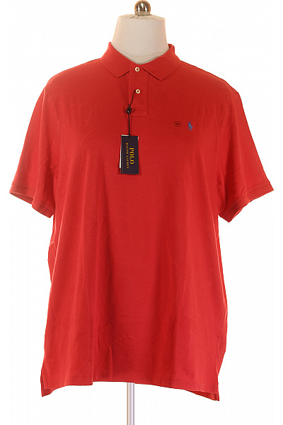 Pánské Tričko Červené Ralph Lauren Vel. XXL