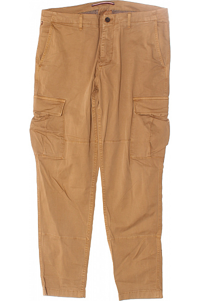 TOMMY HILFIGER Pánské Kalhoty Kapsáče Hnědé Second Hand